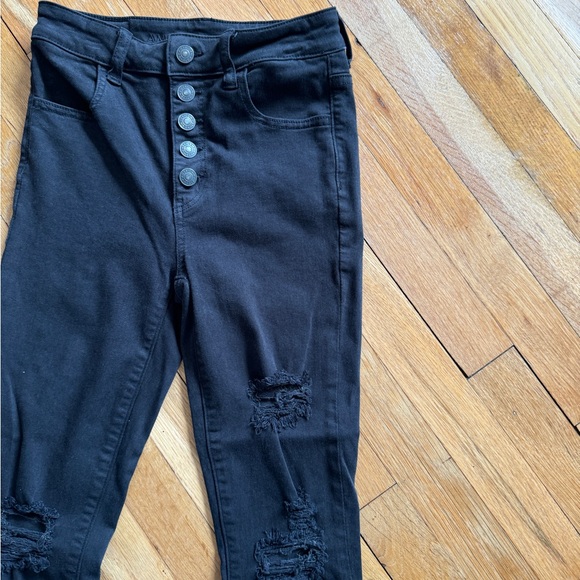 American Eagle High Waisted Ripped Jeans - Picture 3 of 3